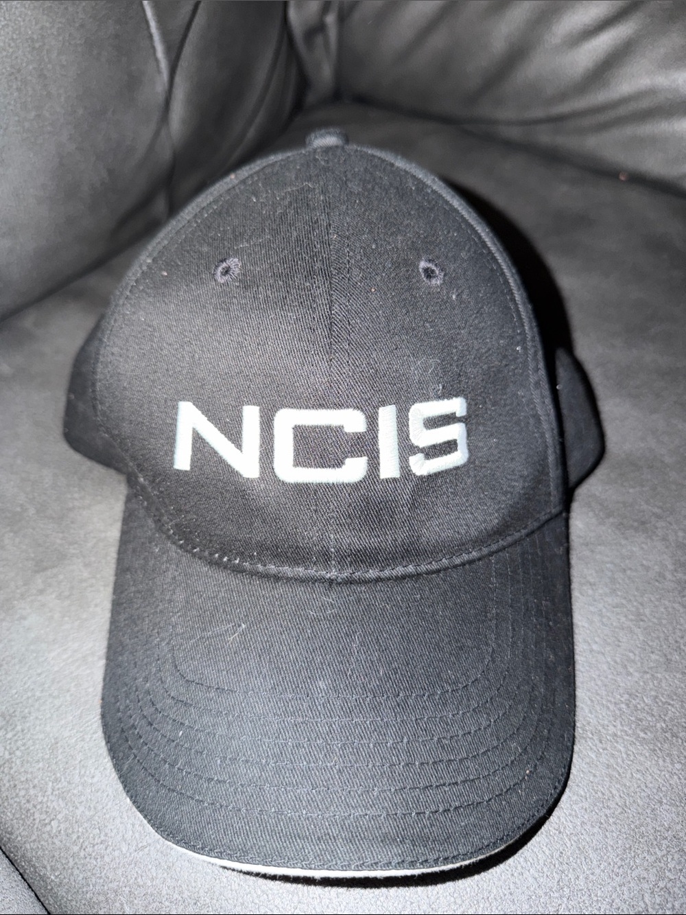 NCIS show cbs Black Logo Baseball Cap strap adjustable adult OSFM